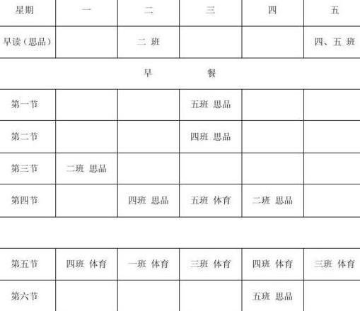 中小学体育教学内容编排指南
