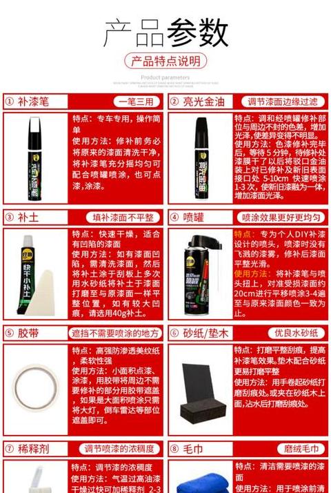划痕蜡与补漆笔使用顺序指南