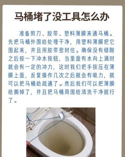 解决马桶堵塞的小技巧大公开