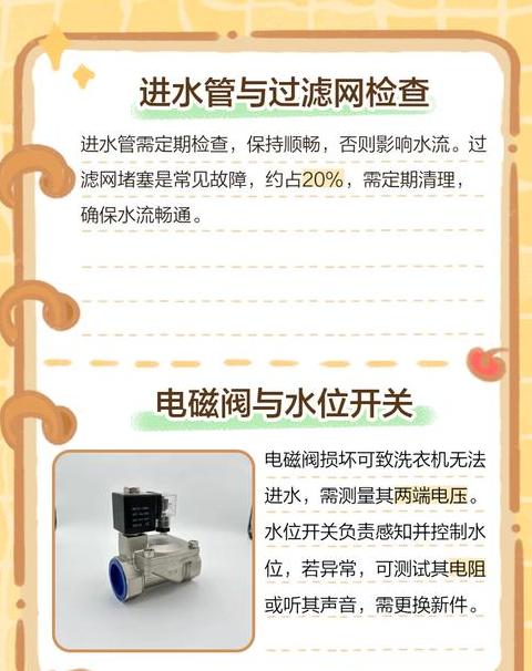 滚筒洗衣机不进水原因及解决方法大揭秘