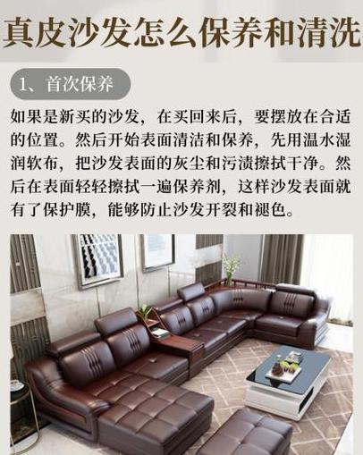 浅色真皮沙发清洁小技巧