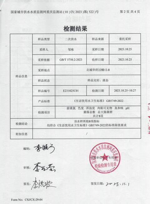 水质检测报告解读指南